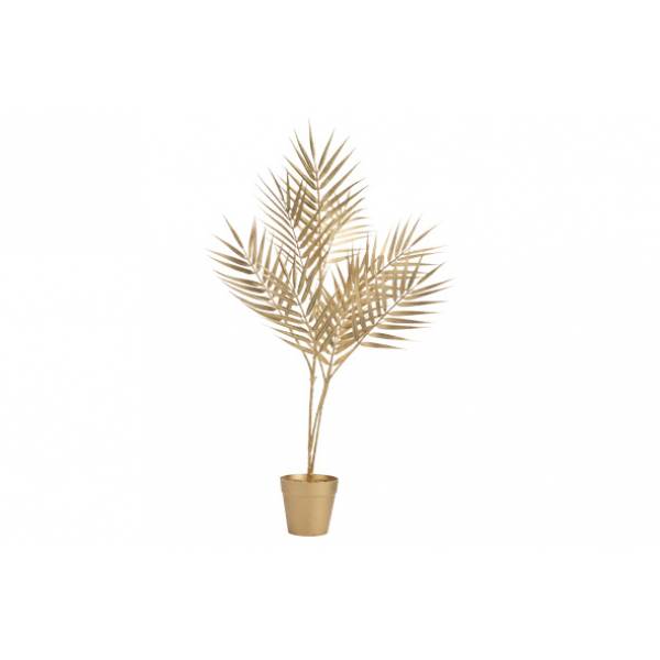 Cosy @ Home Sierplant In Pot Bamboo Leaf Goud 12x12x H66cm Kunststof