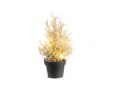 Kerstboom 7 Led Lights Glitter Champagne  13x13xh22cm Kunststof Excl 2 Cr2032 Ba