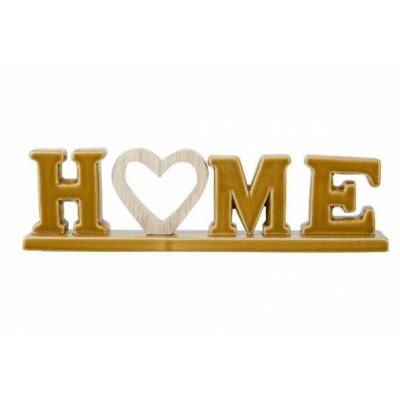 LETTERDECO HOME WOODEN HEART CAMEL 30,3X  Cosy @ Home
