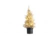 Kerstboom 15 Led Lights Glitter Champagn E 13x13xh33cm Kunststof Excl 3 Aaa Batt