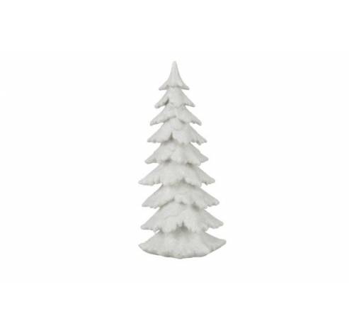 Kerstboom Fantasy Wit 16x11xh32cm Resin   Cosy @ Home