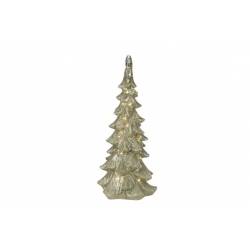 Kerstboom Led Excl 3xaa Battery Goud 25, 5x26xh61cm Polyresin 