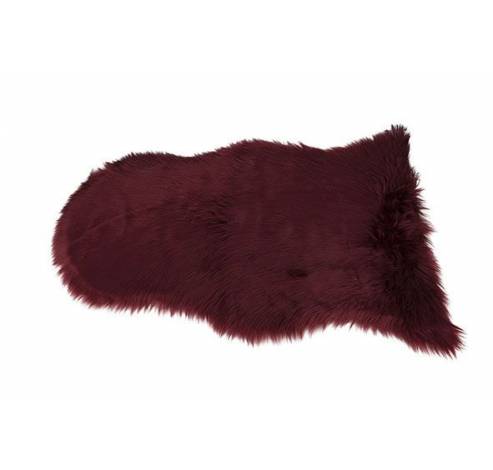 Pels Faux Fur Bordeaux 65x102cm Polyester  Cosy @ Home