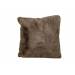Kussen Thick Faux Rabbit Fur Taupe 45x45 Cm Polyester 