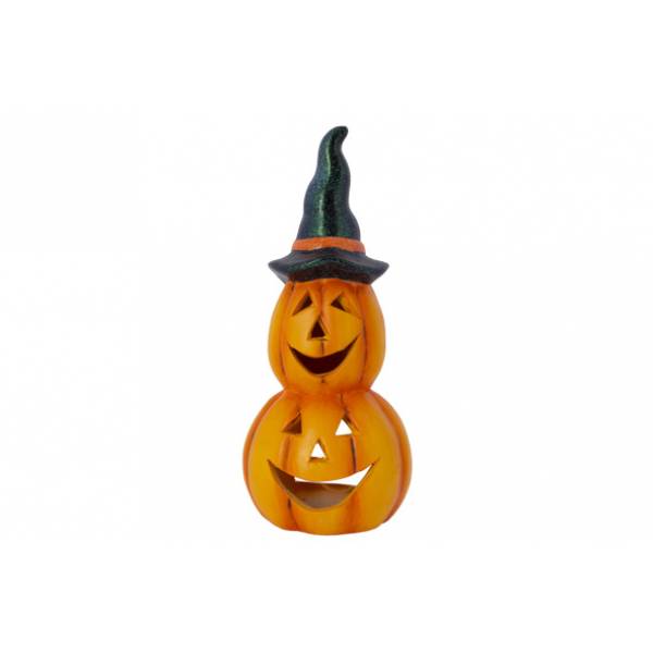 Hoed Pumpkin Heads Stacked Oranje 12,5x1 1,5xh29,3cm Langwerpig Keramiek 