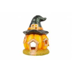 Hoed Pumpkin House Oranje 13x13xh18cm La Ngwerpig Keramiek 