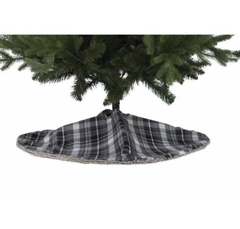 BOOMKLEED SQUARES BLACK GRIJS D90CM TEXT  Cosy @ Home
