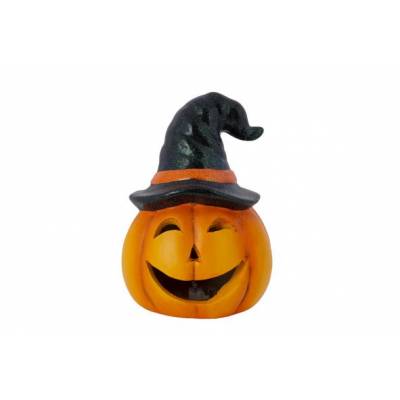 Citrouille Witch Hat Orange 15,5x15,5xh2 4cm Rond Ceramique  Cosy @ Home