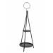 Etagere Cone Zwart 28x28xh79cm Rond Meta Al 