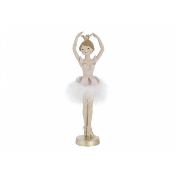 Balletdanser Elouise Standing Lichtroze 7x7xh22cm Resin 