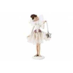 Cosy @ Home Figure Fairy Creme 7,5x4,7xh16,2cm Resin E 