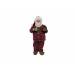 Santa In Pajamas Rood 13x9xh28,5cm Polye Ster 