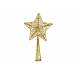 Kerstboompiek Star Glitter Goud 12x4xh28 Cm Kunststof 