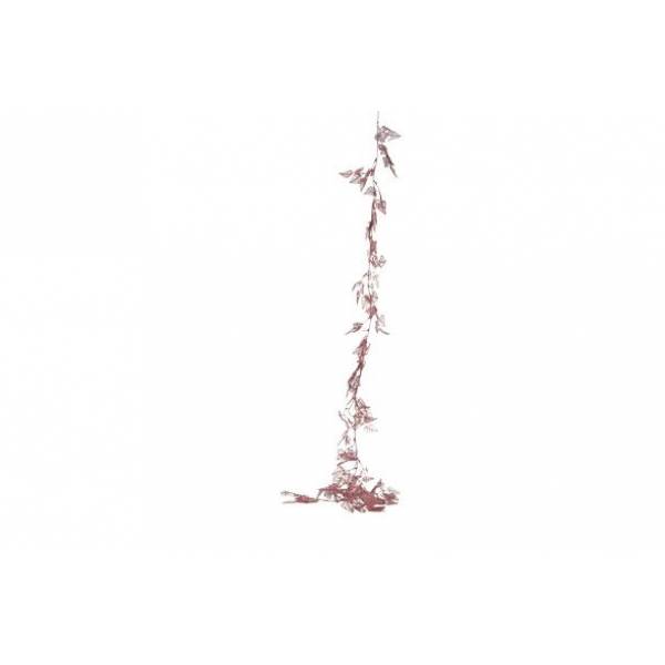 Slinger Leaves Glitter Roze 200cm Kunsts Tof 
