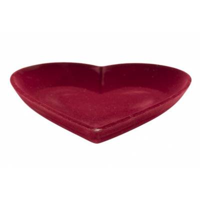 HART FLOCKED ROOD 30X30XH4,5CM HOUT  Cosy @ Home
