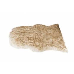 Cosy @ Home Fourrure Faux Fur Brownwash Blanc 65x102 Cm Polyester 