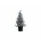 Kerstboom 15 Led Lights Glitter Zilver 1 3x13xh33cm Kunststof 