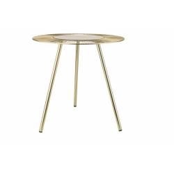 Cosy @ Home Table D'appoint Tripod Dore 48x48xh49cm Rond Metal 