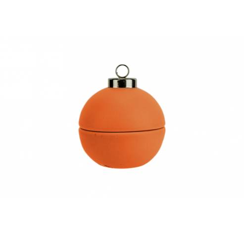 Boule Noel Open It And Find A Tl-holder Terracotta 7x7xh7,5cm Rond Dolomite  Cosy @ Home