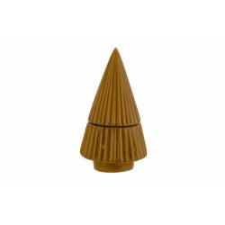 Cosy @ Home Kerstboom Open It And Find A Tl-holder C Amel 9x9xh16cm Rond Dolomiet 