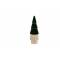 Kerstboom Top Colored Donkergroen 7,5x7, 5xh22,5cm Rond Hout 