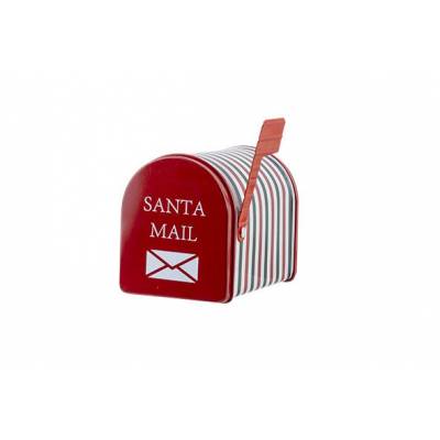 Boite Aux Lettres Box Santa Mail Rouge 1 3,3x8xh9,5cm Metal  Cosy @ Home