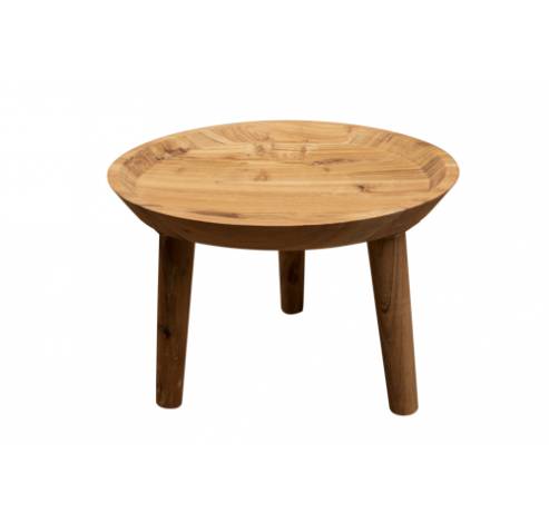 Table D'appoint Bowl Naturel 42x42xh29cm  Rond Acacia  Cosy @ Home