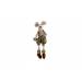 Figuur Mouse Boy Bruin 14x11x40cm Textie L 