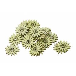 Cosy @ Home Strooideco Set24 Daisies Groen 3cm Hout  