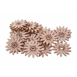 Cosy @ Home Strooideco Set24 Flowers Roze 5cm Hout  