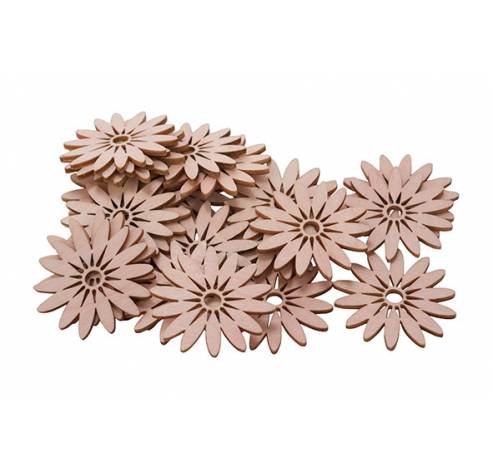 Strooideco Set24 Flowers Roze 5cm Hout   Cosy @ Home