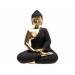 Beeld Buddha Brass Zwart 12x6,5xh16cm An Dere Polyresin 