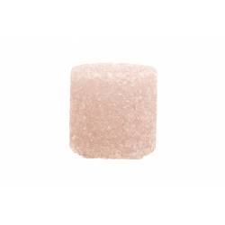 Theelichthouder Crystals Oud Roze 8,5x8,5xh9cm Glas 