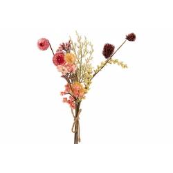 Boeket Dried Flowers Mix Roze 40x13xh50cm Kunststof 
