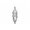Spiraal Hanger Glitter Zilver D5xh18cm K Unststof 