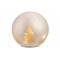 Lamp Xmas Led Ball Wit D15cm Glas Excl 3 Aa Batt 