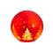 Lamp Xmas Led Ball Rood D15cm Glas Excl 3 Aa Batt 