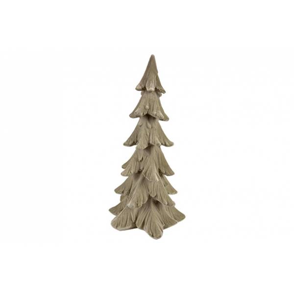 Kerstboom Flocked Grijs 18x18xh38cm Resi N 