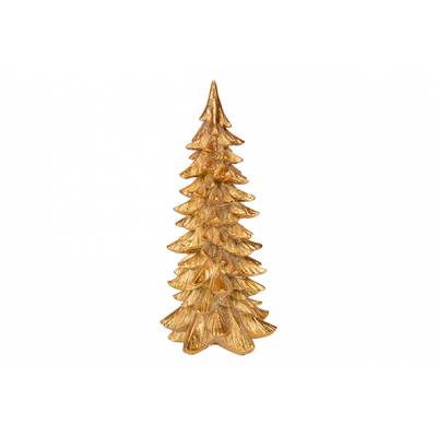 Kerstboom Goud 15x15xh30,5cm Resin 