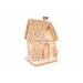 Ornament House Cookies Lichtroze 15x12xh 22,5cm Resin 