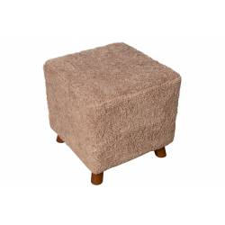 Cosy @ Home Pouf Suffolk Beige 40x40xh40cm Polyester  
