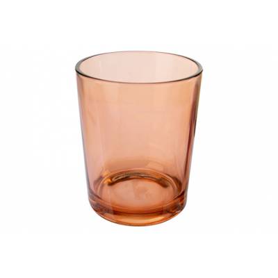 Theelichthouder Basic Roze D10xh12,5cm Glas  Cosy @ Home