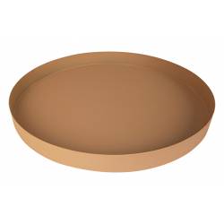 Cosy @ Home Plateau Taupe 51x51xh45cm Rond Metal  