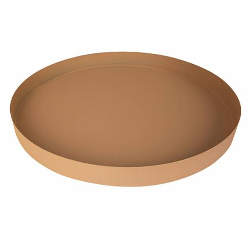Plateau Taupe 51x51xh45cm Rond Metal   Cosy @ Home