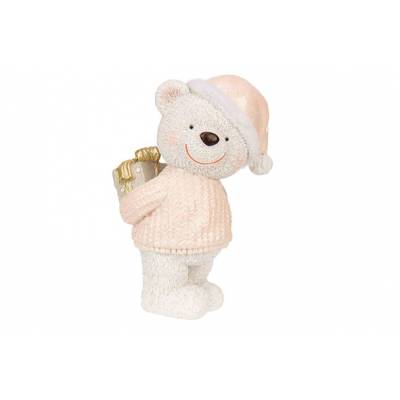Beer Gift Lichtroze 7x5,5xh13cm Resin  Cosy @ Home
