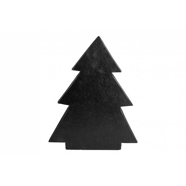 Kerstboom Vintage Zwart 18x5xh24,5cm Alu Minium 