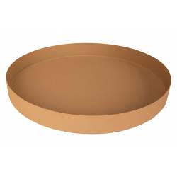 Cosy @ Home Plateau Taupe 40x40xh4,5cm Rond Metal  