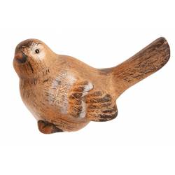 Cosy @ Home Oiseau Greta Brun 12,5x9,5xh12,9cm Autre  Ceramique 