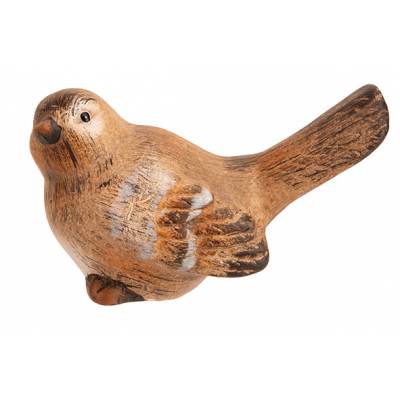 Oiseau Greta Brun 12,5x9,5xh12,9cm Autre  Ceramique  Cosy @ Home