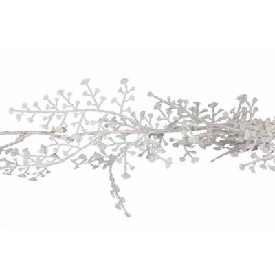 Guirlande Buds Glitter Blanc 180cm Plast Ic 